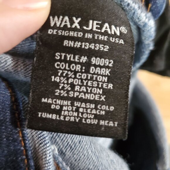 Wax Jean Overalls Womens Small Blue Distressed Denim Adjustable Straps - Picture 3 of 12